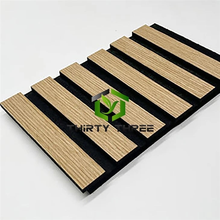 Wholesale Decorative 2400*600mm Gray Oak Wooden Slat Panel